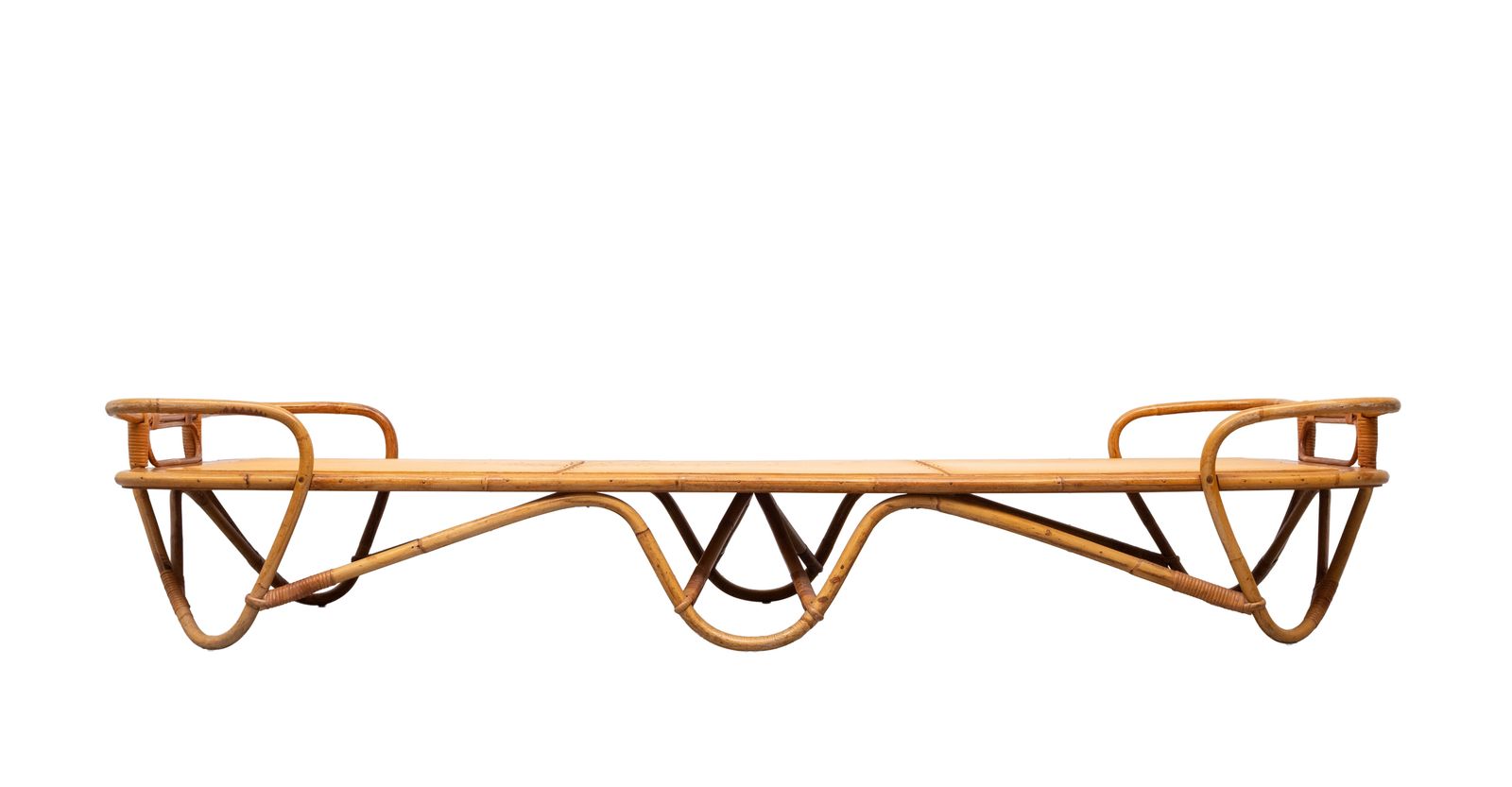 Rohé Daybed Rattan Bed Rotan Noordwolde 1950s Holland photo buy