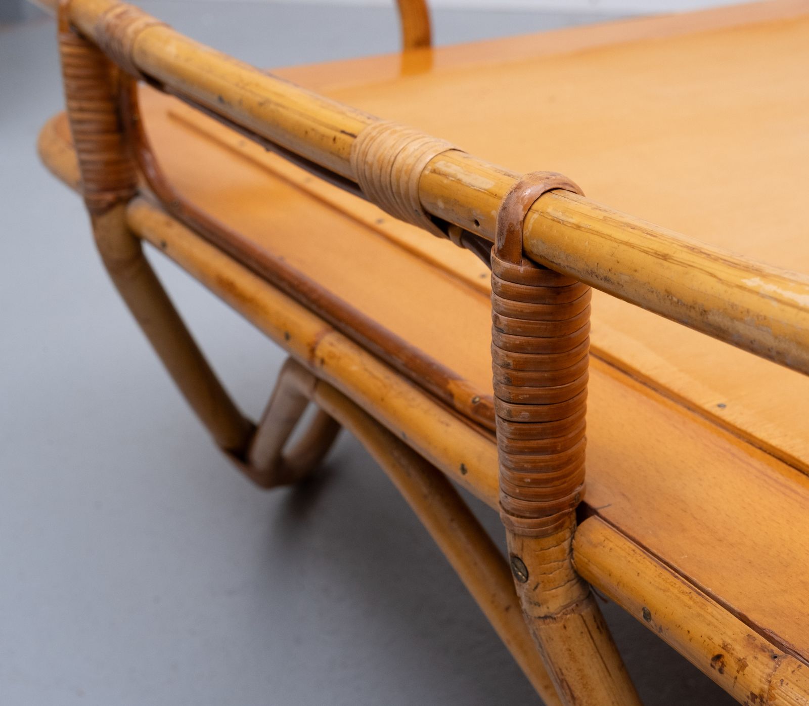 photo for sale Rohé Daybed Rattan Bed Rotan Noordwolde 1950s Holland