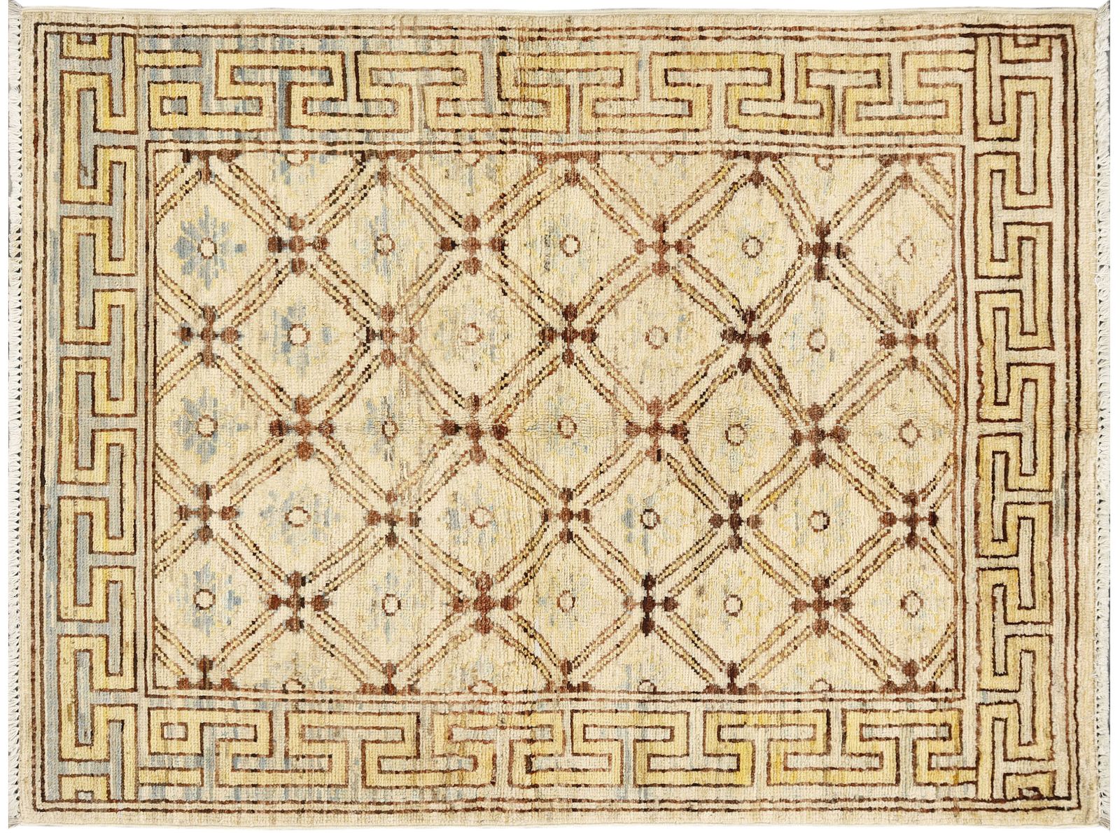 Small Khotan Afghan Traditional Hand Knotted Wool Area Rug photo buy