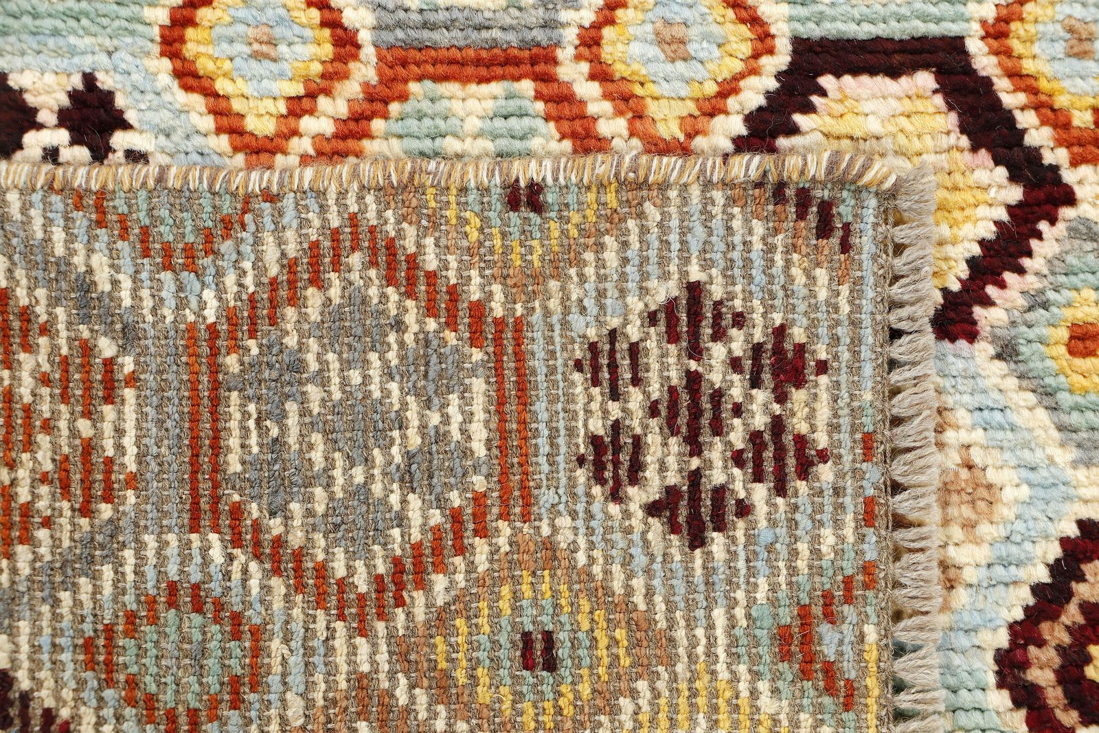 2x10 Turkish Anatolian Geometric Boho Hand Knotted Runner Rug photo buy