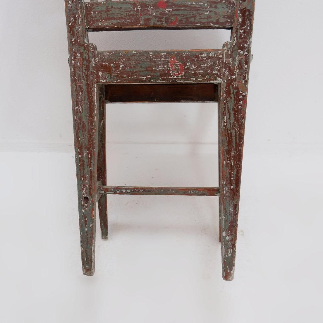 Furniture Swedish Gustavian Style Side Chair, Wood, Antique Design, 20th Century photo