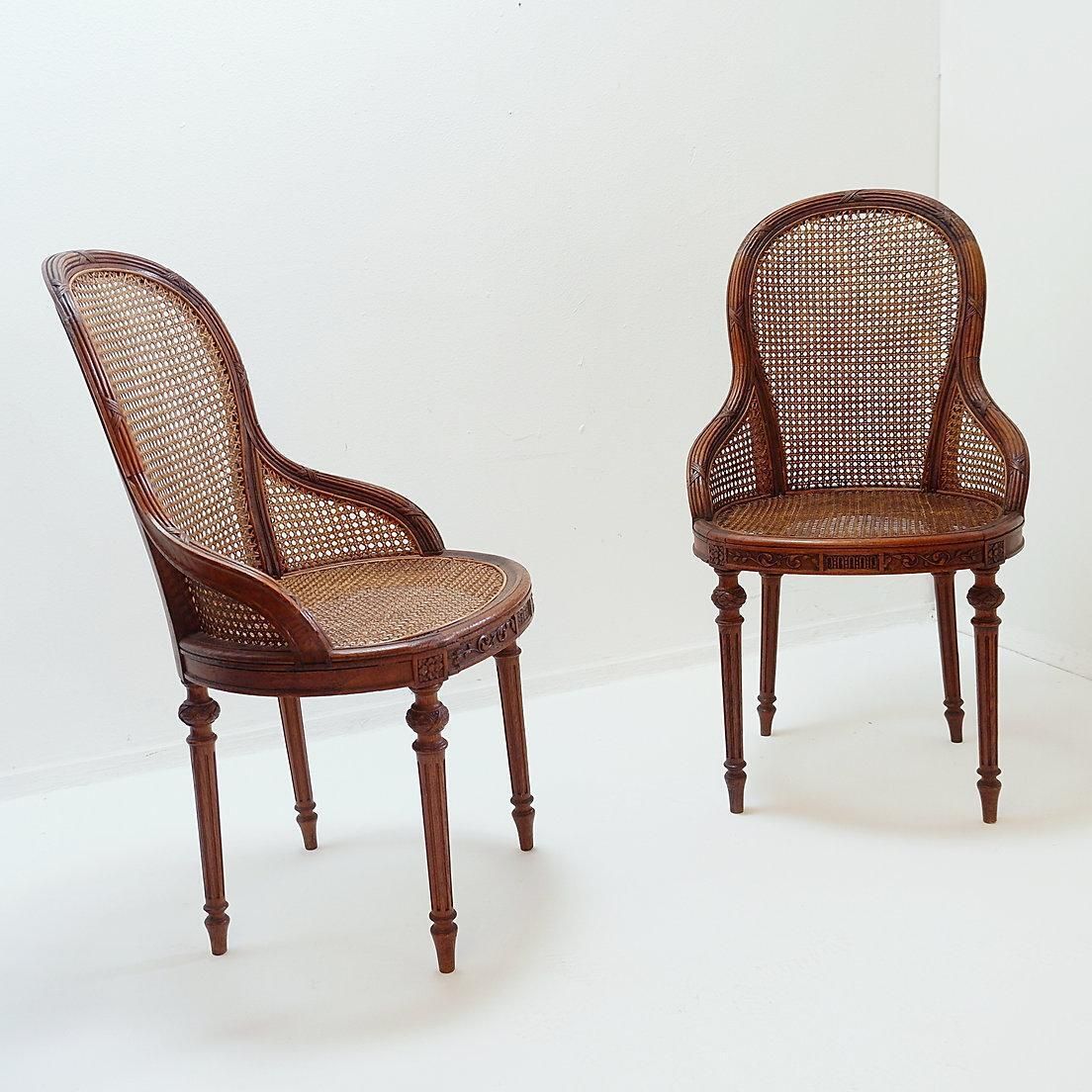 Pair Of Mahogany Armchairs, Louis XVI Style – Early 20th Century photo Furniture