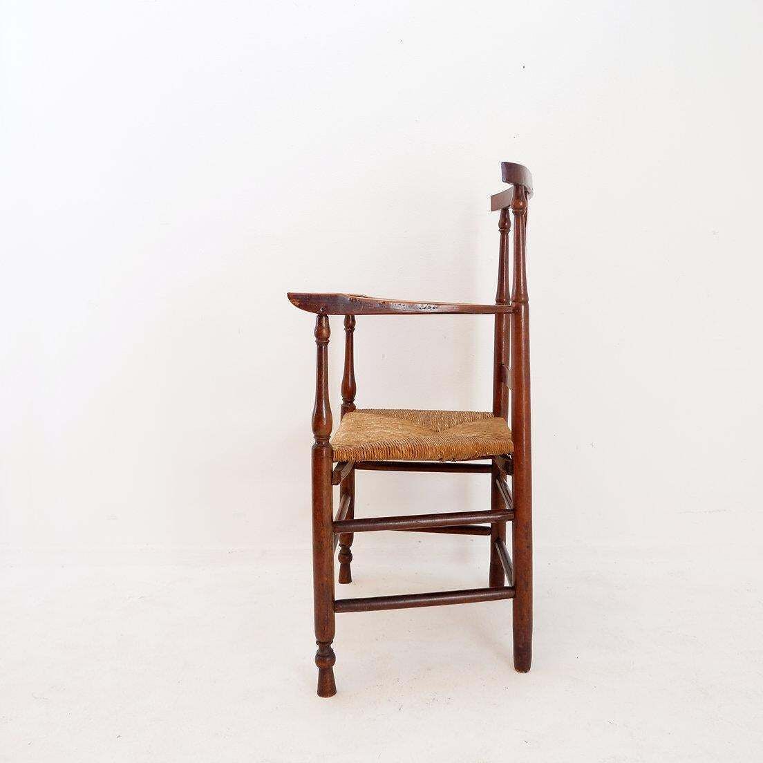 Early 20th Century French Country Armchair With High Back Design photo furniture