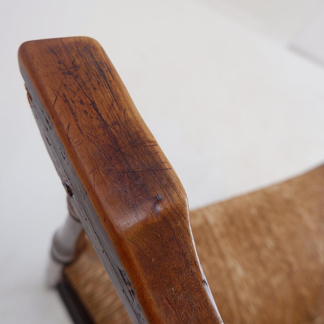 photo for sale Early 20th Century French Country Armchair With High Back Design