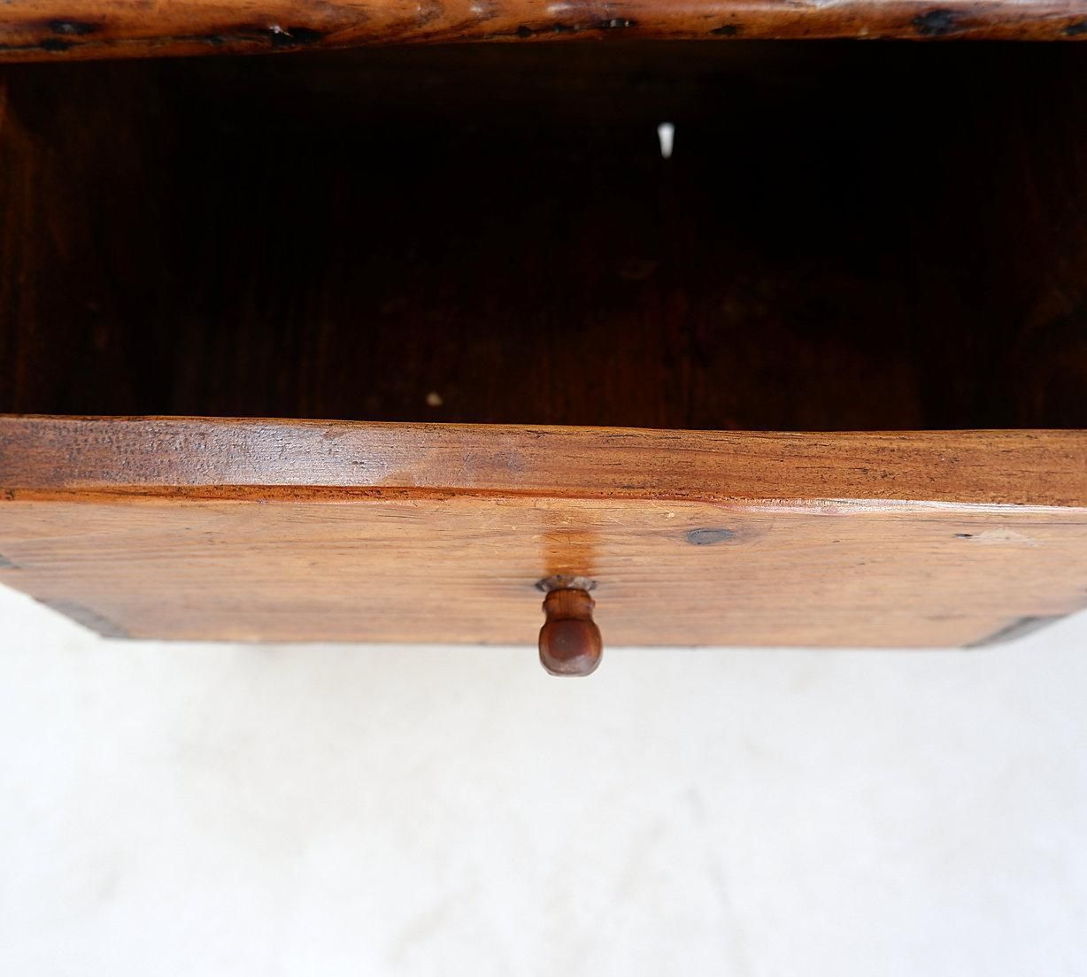 Vintage 1950s Wooden Side Cabinet, Solid Wood, Antique Design, 105cm H photo furniture