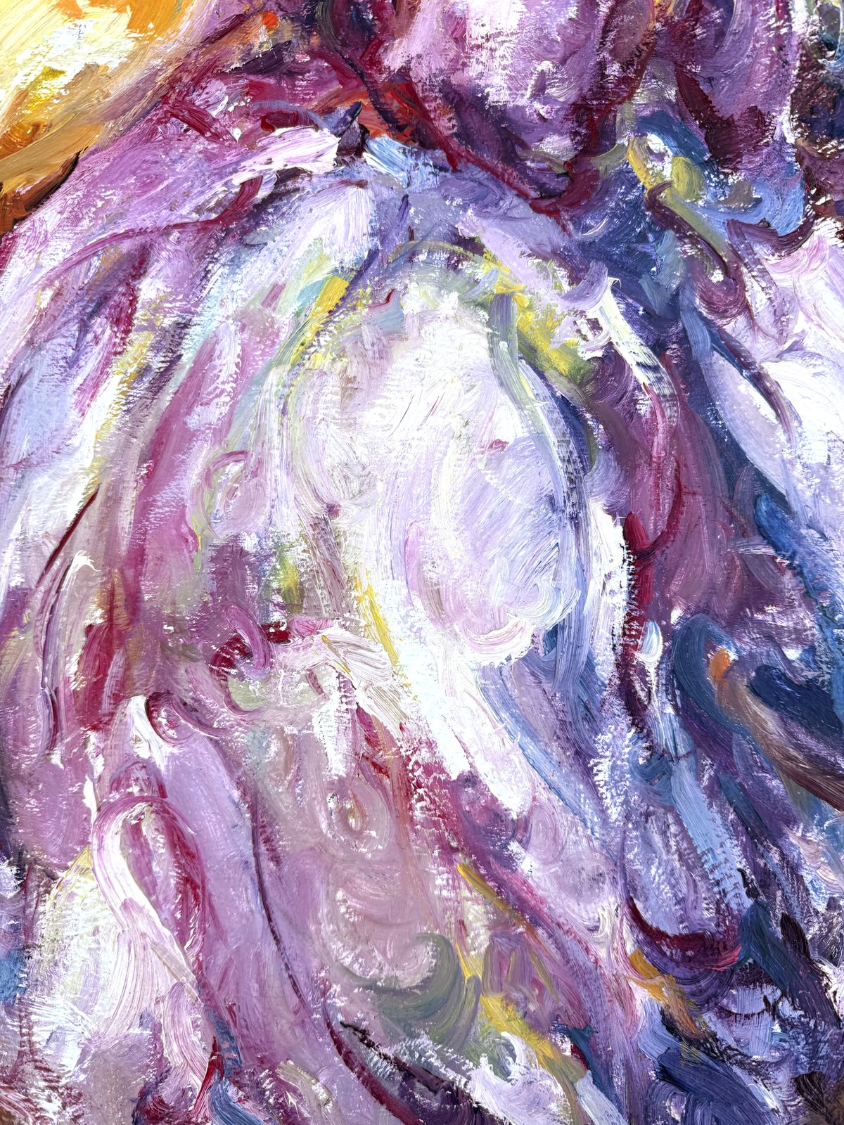 Jose Antonio Pineda Bueno Mediterranean Female Figure Landscape Expressionist Oil Painting Large Canvas 2000s photo vinterior