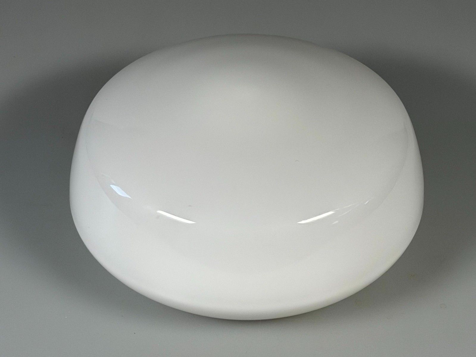 50s 60s Lamp Light Plafoniere Milk Glass Mid Century Glass Design Rzb photo for sale