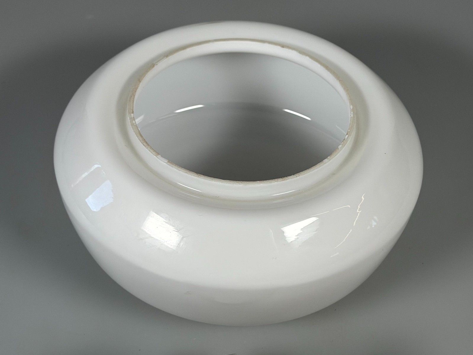86.0 50s 60s Lamp Light Plafoniere Milk Glass Mid Century Glass Design Rzb photo