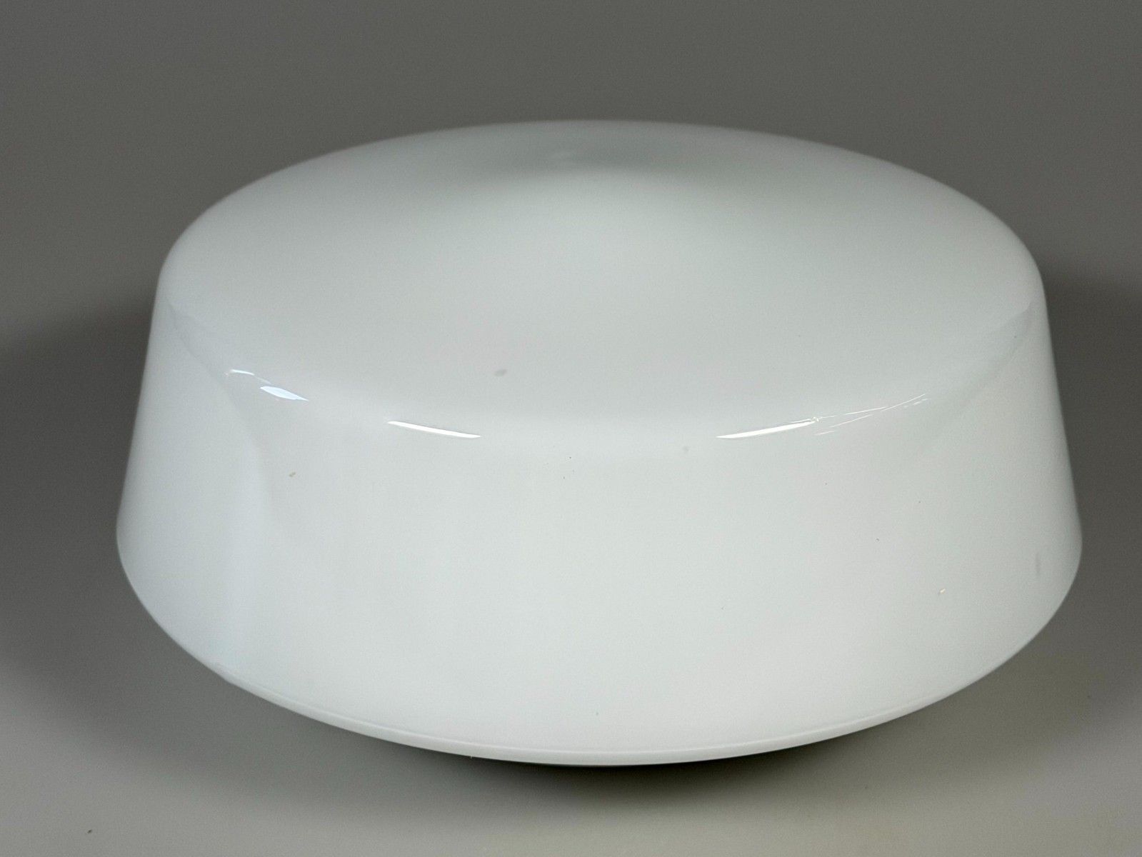 50s 60s Lamp Light Plafoniere Milk Glass Mid Century Glass Design Rzb photo vinterior