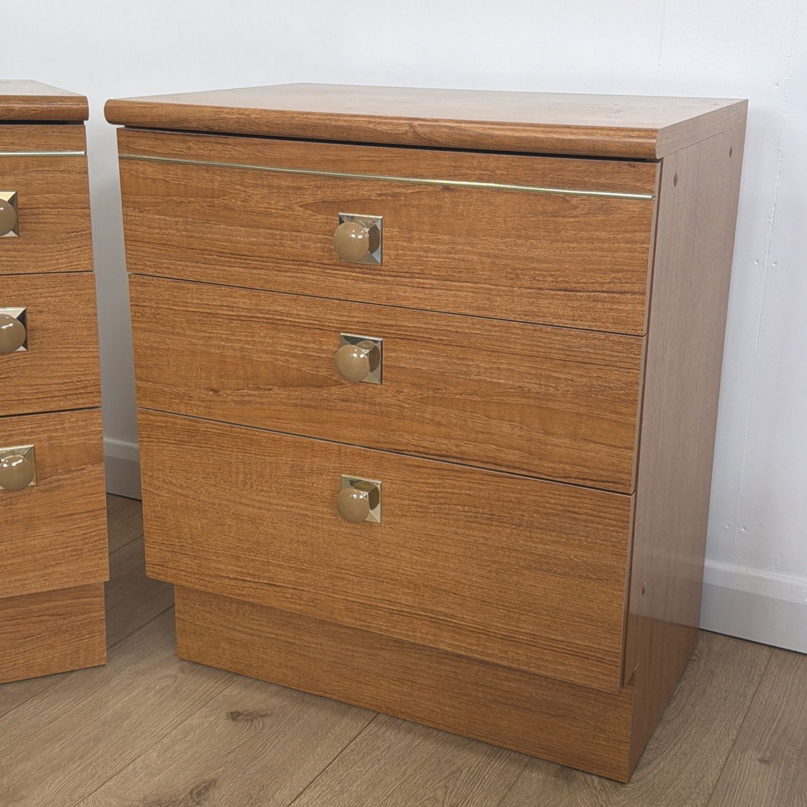 Pair Of Mid Century Schreiber Chests Of Drawers photo vintage