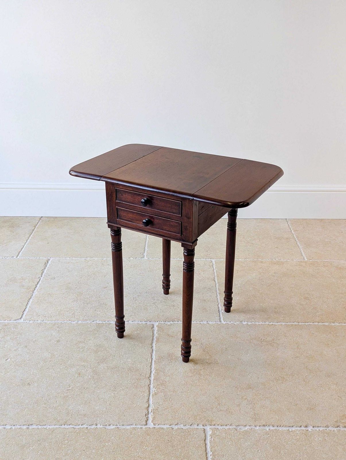 Antique Early Victorian Mahogany Pembroke Work Table C.1850 photo vinterior