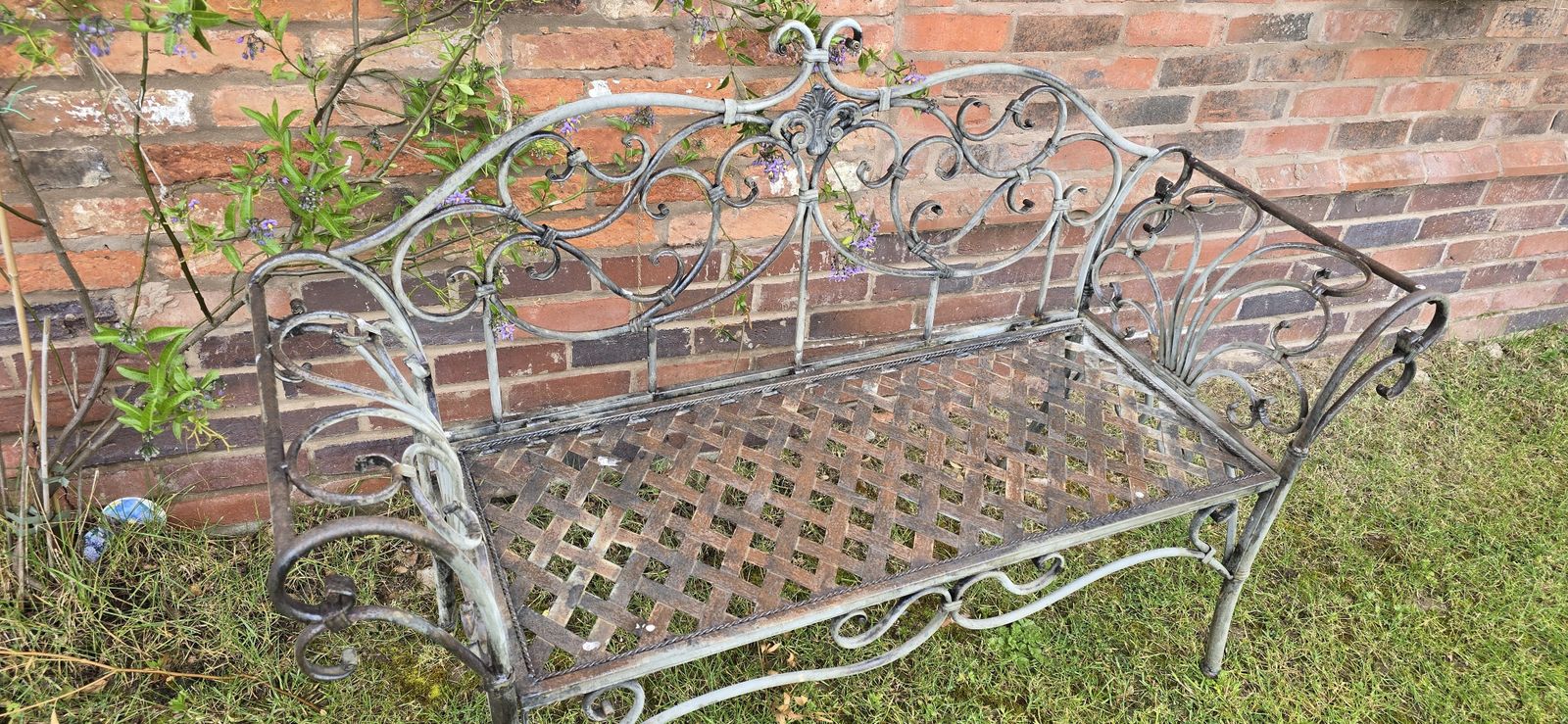 Very Good French Metal Garden Bench photo Garden Furniture