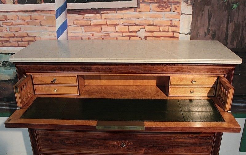 Chest Of Drawers Charles X Rosewood 19th photo vinterior