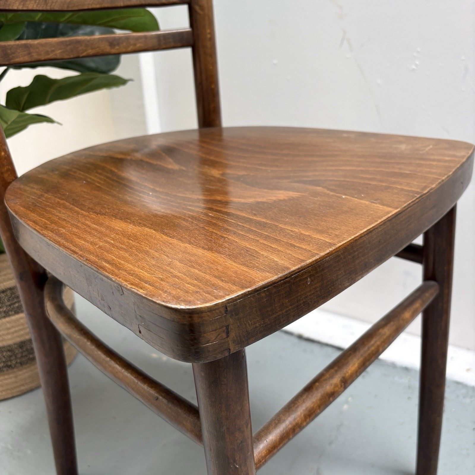 Classic Dark Bentwood & Ply Bistro Style Cafe Chair photo for sale