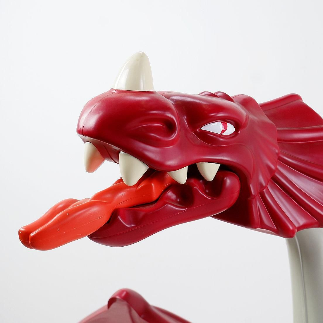 Xl Large Original Red Dragon And Playmobil Knight   Wingspan 220cm photo for sale