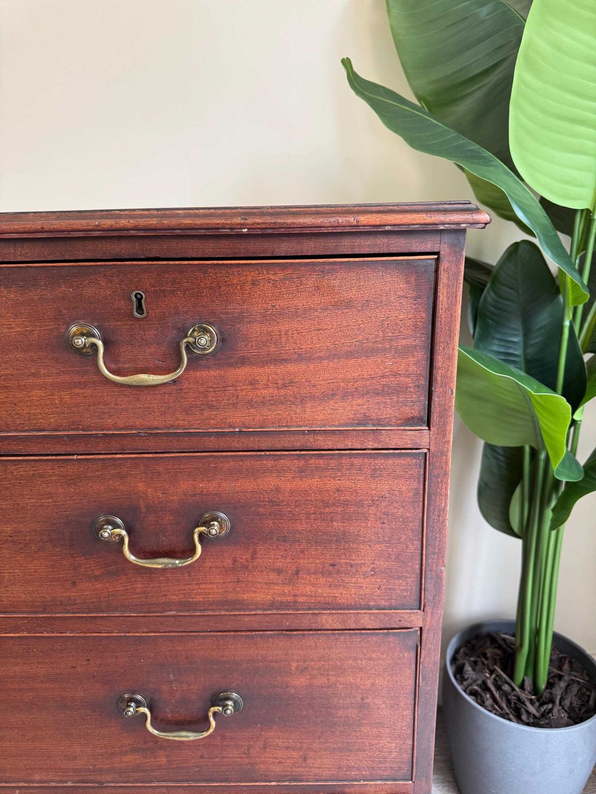 Antique Georgian Solid Wood Extra Large Chest Of Drawers photo 650.0
