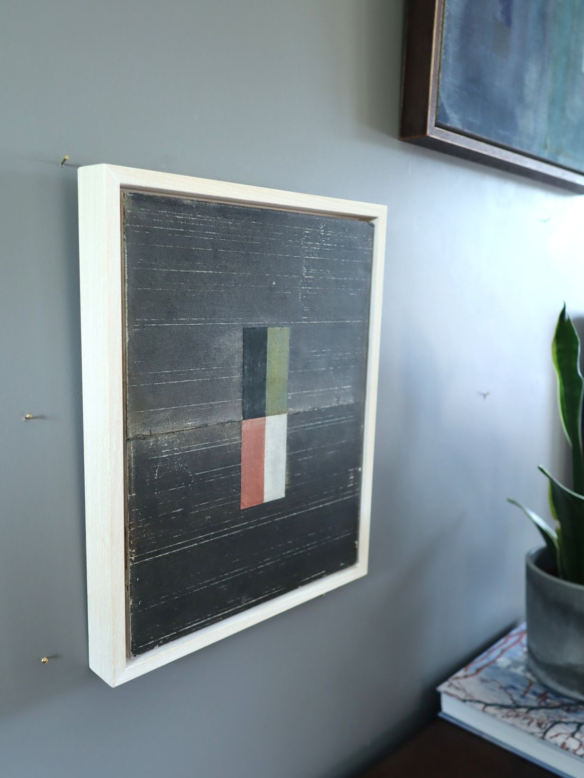 Geometric Collage In Dark Brown, Mixed Media On Wooden Panel, 2026 photo 418.0