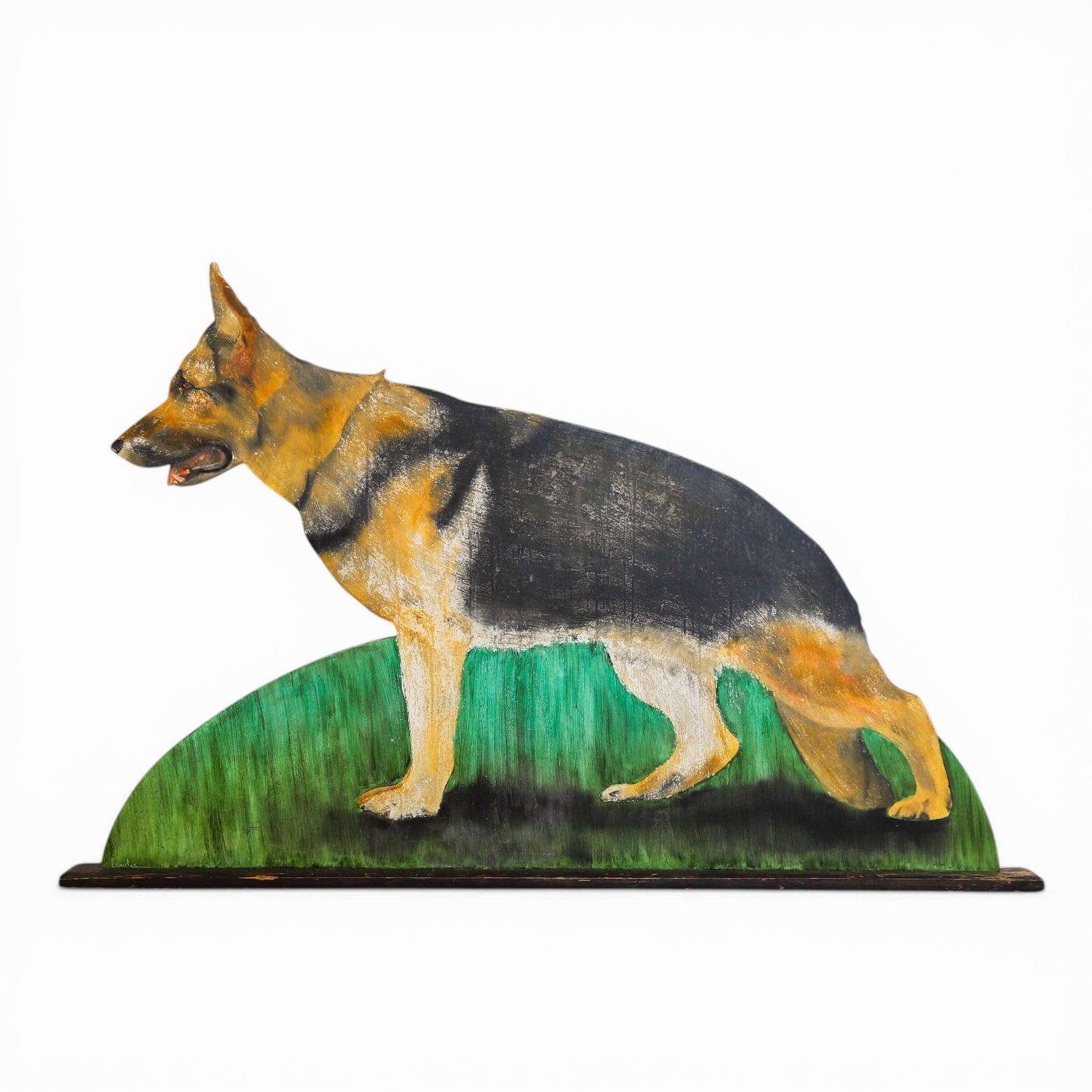 Painted Dummy Board Of An Alsatian/German Shepherd, English, 1970s–1980s