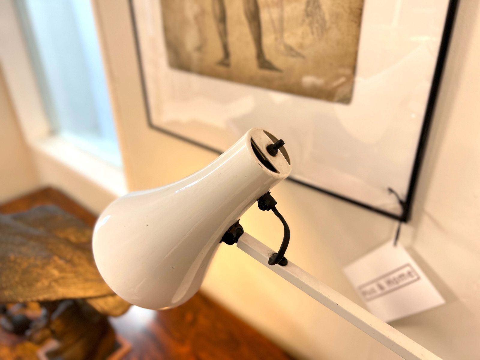 Anglepoise Model 90, White Mid Century Adjustable Desk Lamp photo for sale