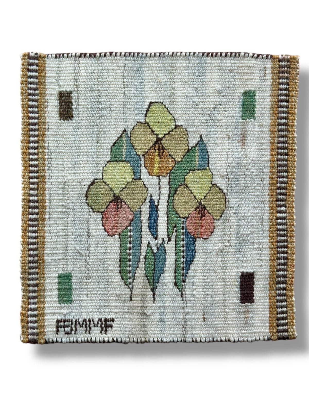 Märta Måås Fjetterström Blomlapp Wool And Linen Tapestry