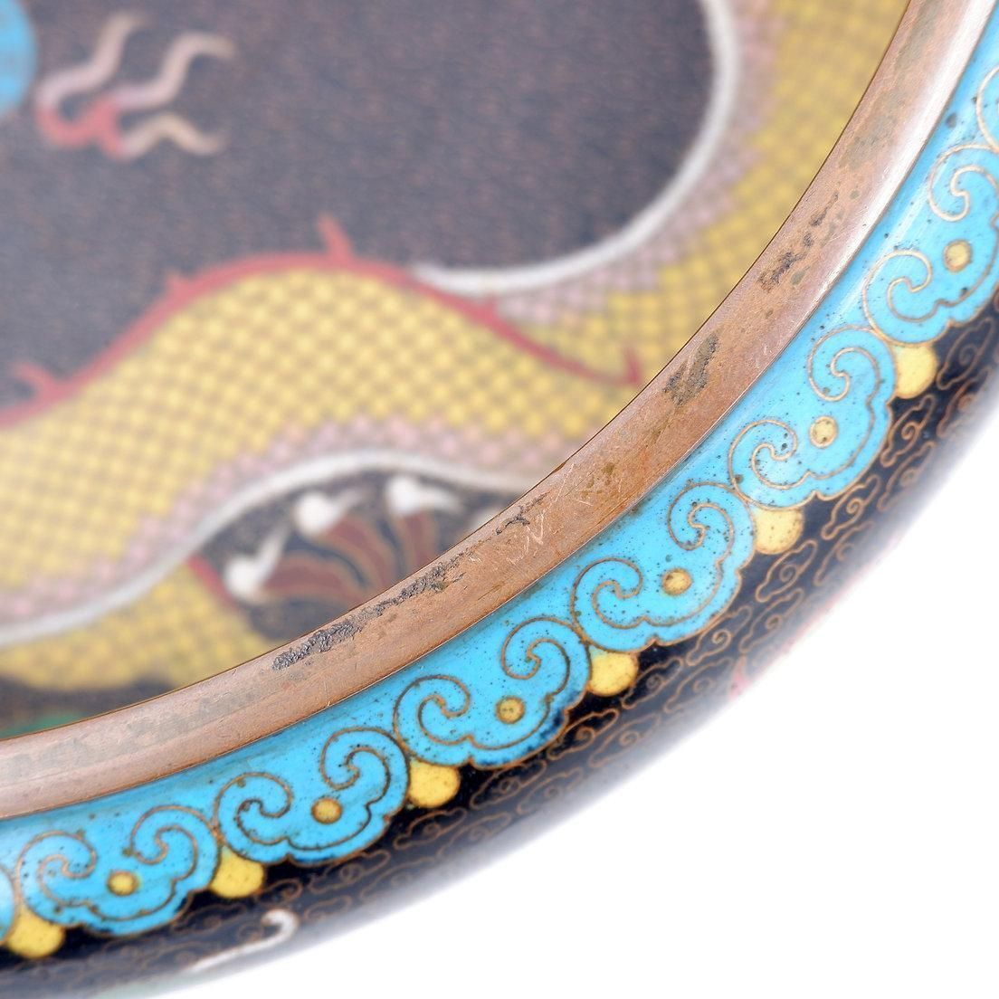 Line Cloisonné Cup With Dragons, Sig. Zhengde, China, 1920s/30s. photo furniture