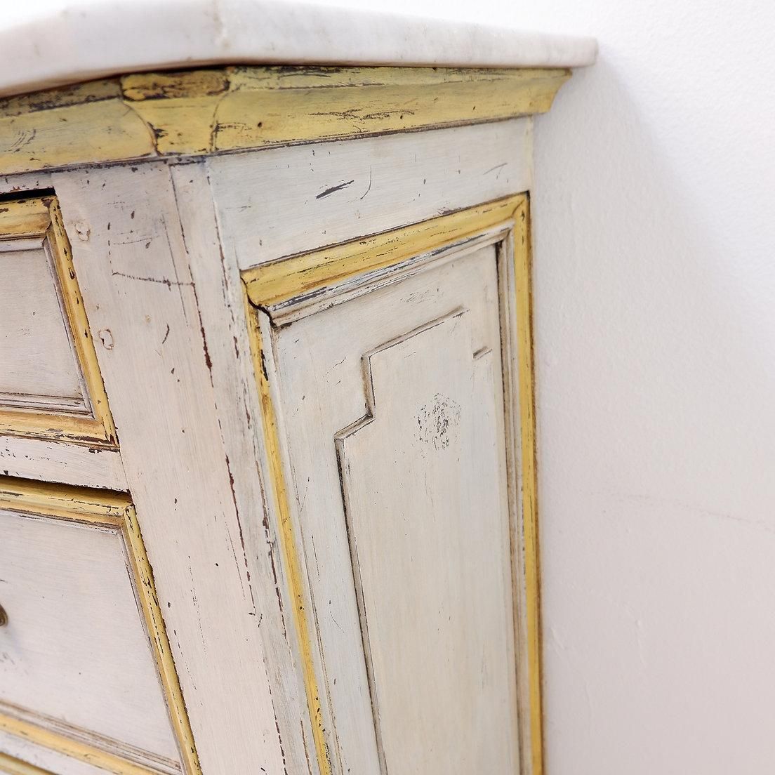 19th Century Antique Italian Chest Of Drawers With Marble Top photo Furniture