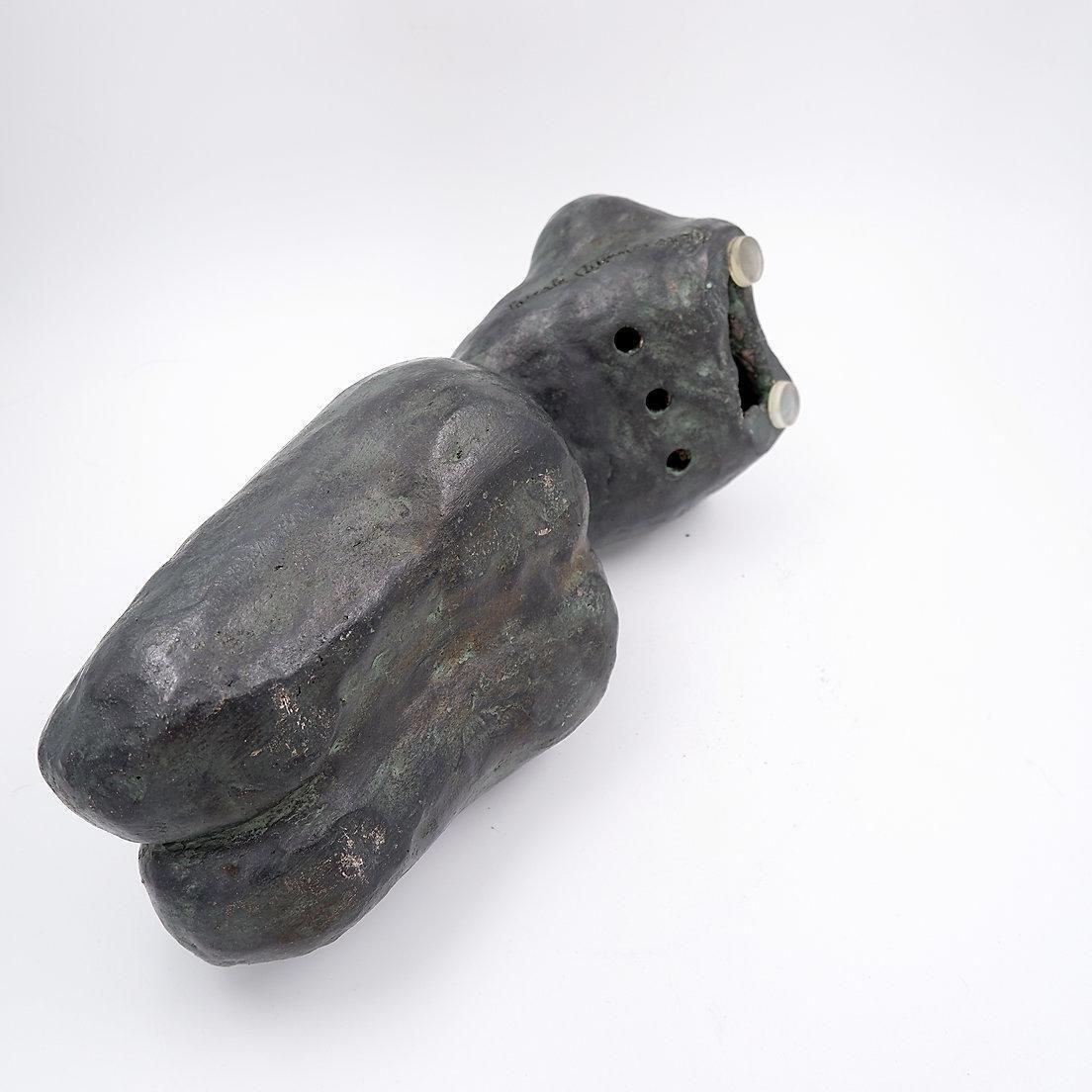 photo furniture Bronze Colored Terracotta Nude Sculpture   Signed Pascale Quoirin And Dated