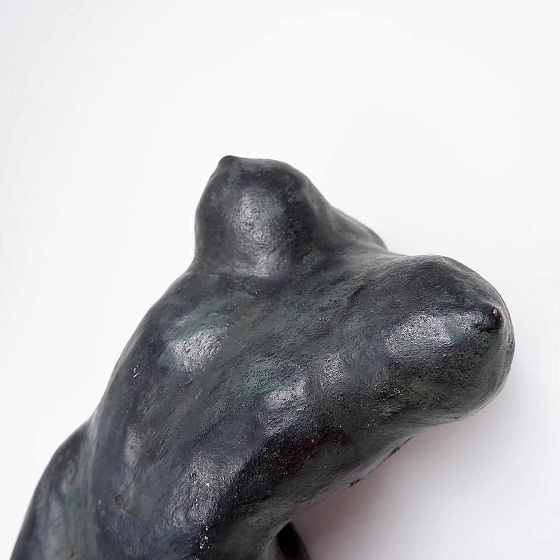 photo for sale Bronze Colored Terracotta Nude Sculpture   Signed Pascale Quoirin And Dated