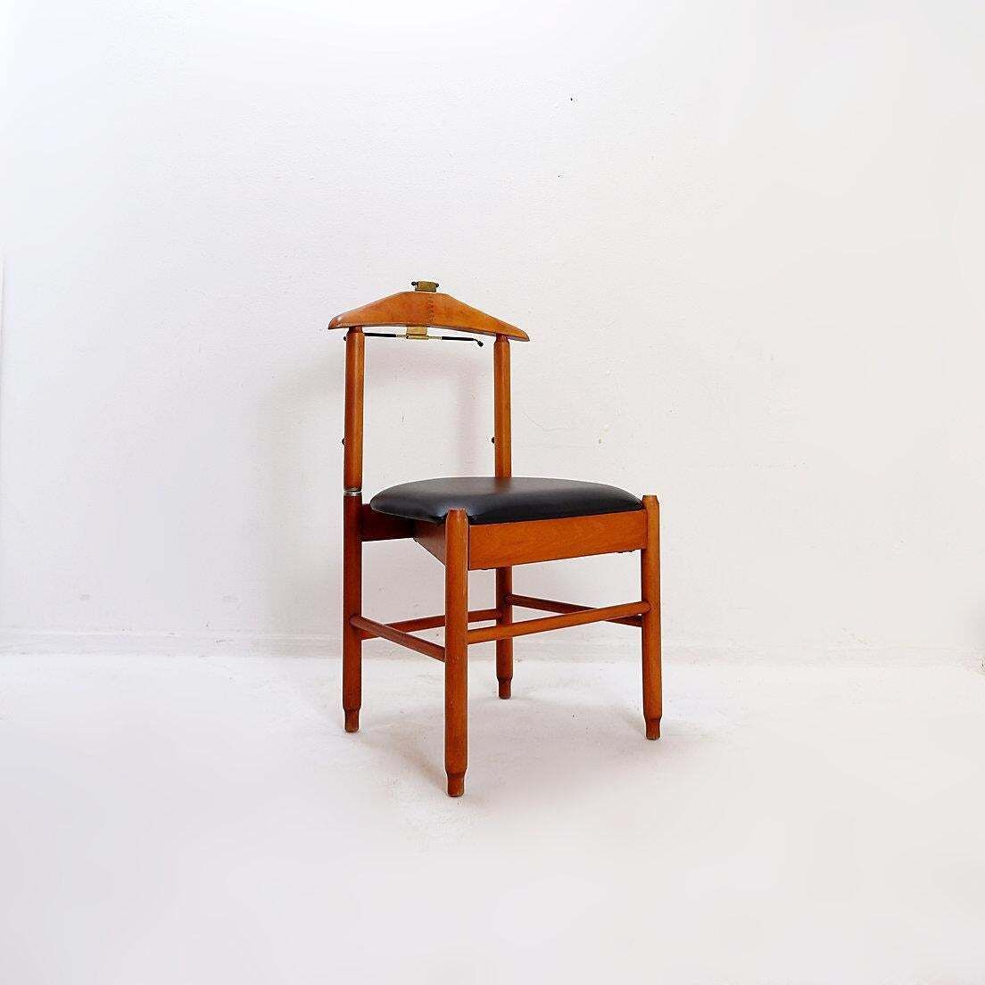 Mid Century Modern Teak Clothes Valet Chair By Fratelli Reguitti Italy, 1960s photo Furniture