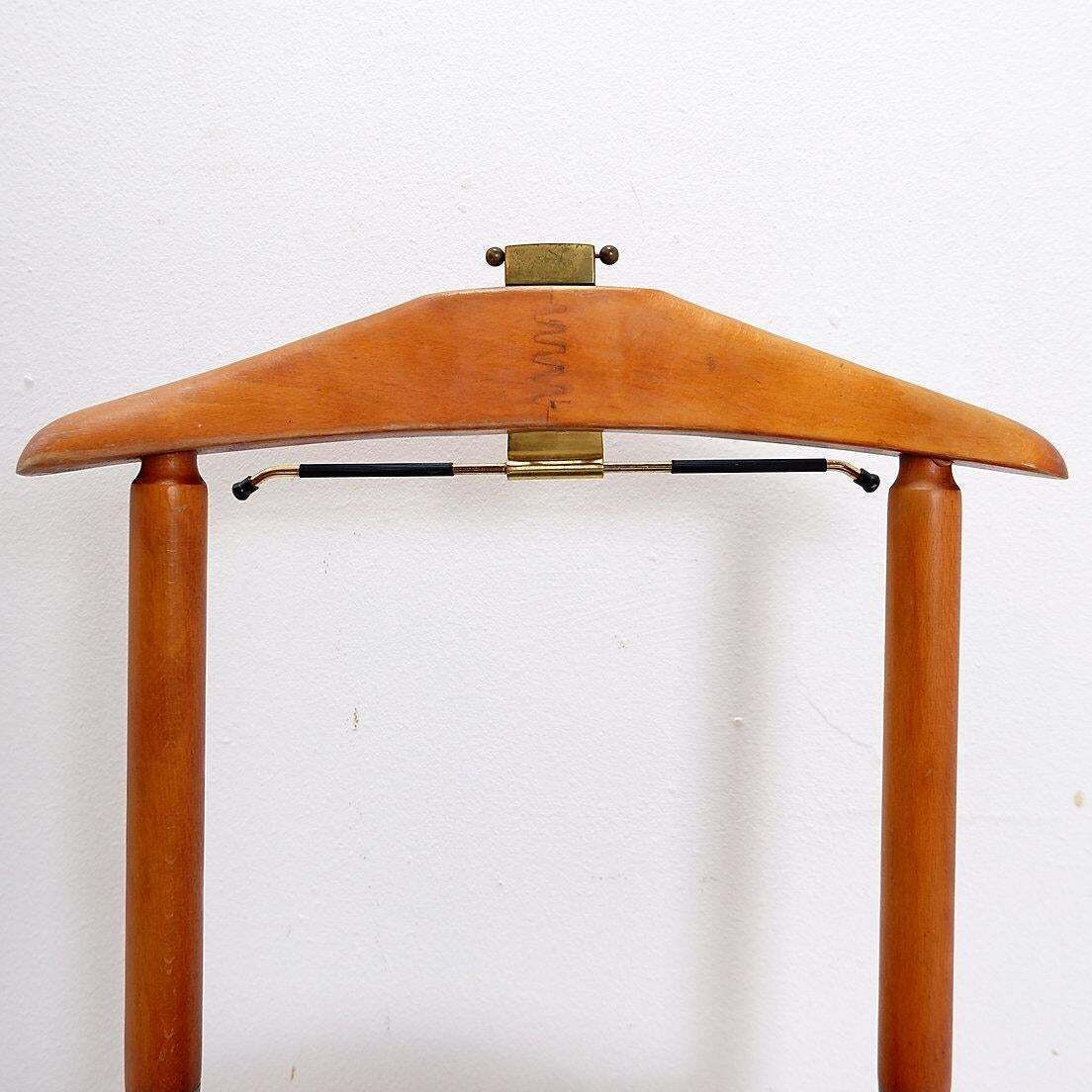 photo vintage Mid Century Modern Teak Clothes Valet Chair By Fratelli Reguitti Italy, 1960s