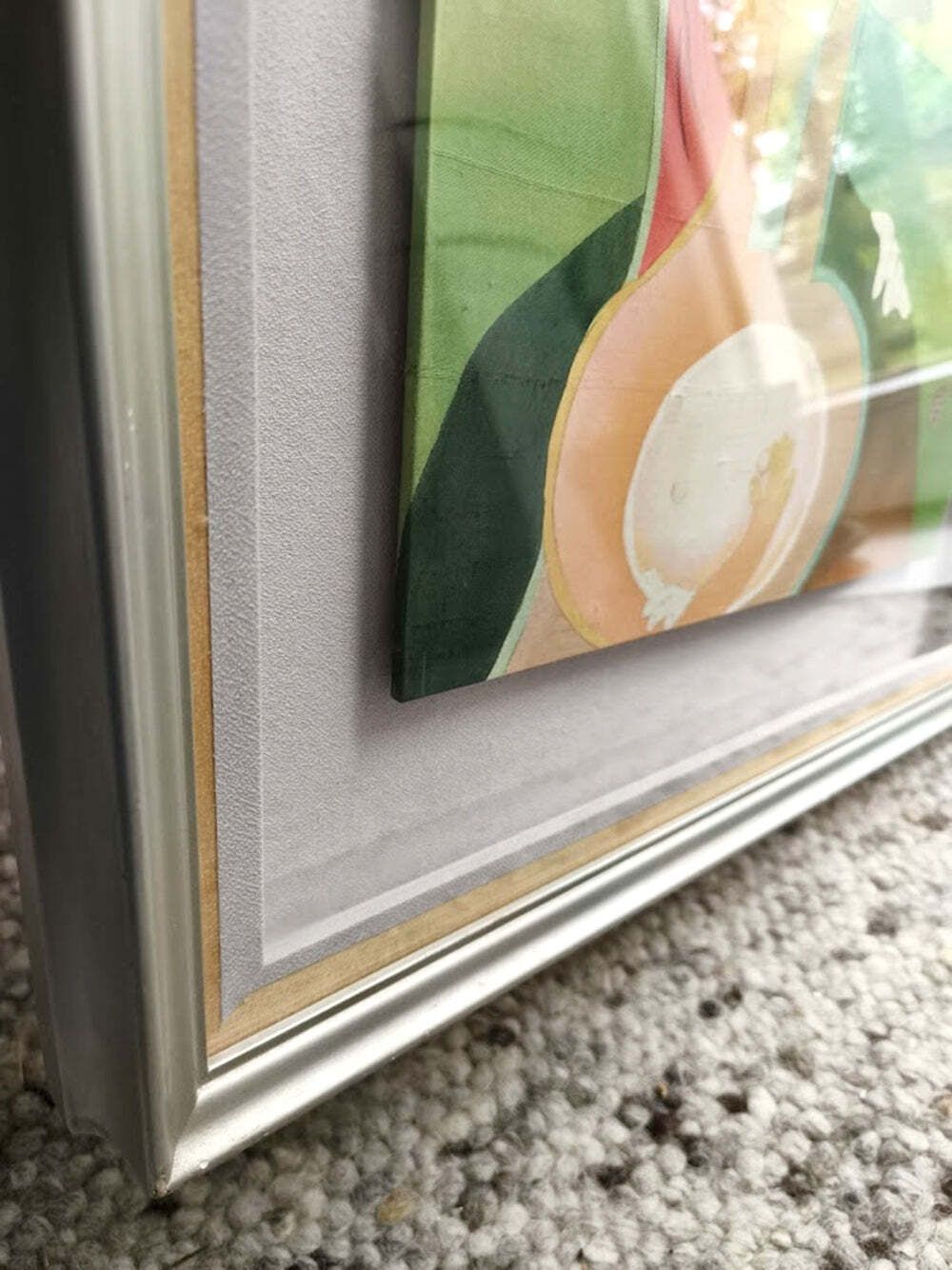 Tano Zenyu Framed Japanese Painting “Shukujitsu” (祝日) 20th Century photo vintage