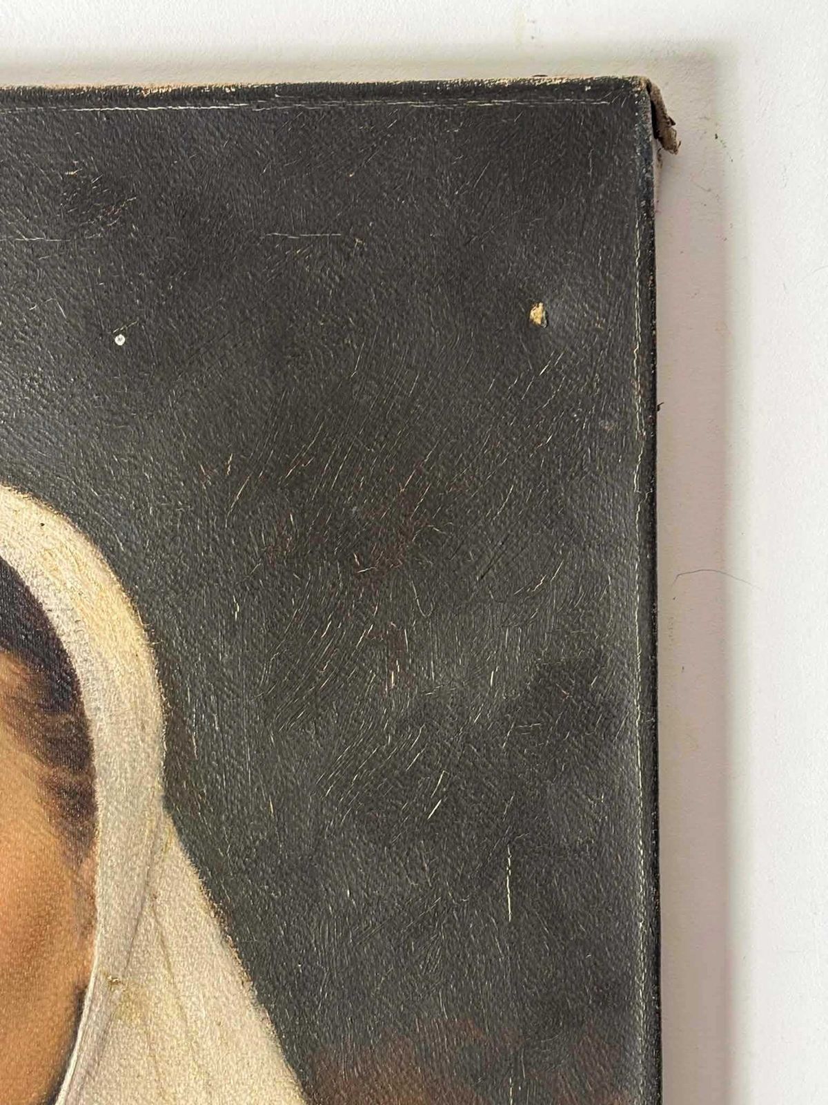 Antique German Portrait Of A Nun Oil Painting, Signed Oil On Canvas, Wall Art photo vinterior