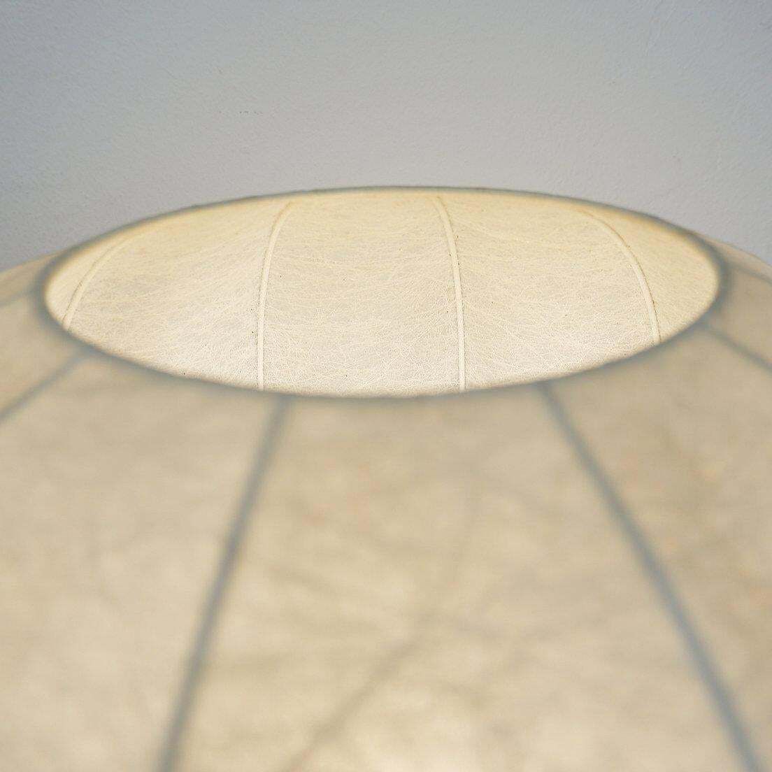 Vintage Cocoon Tripod Floor Lamp With Brass Accents, 1960s photo vintage