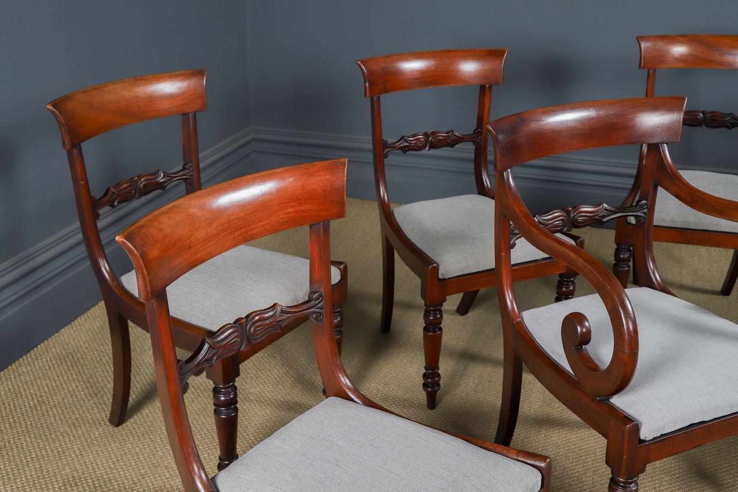 English Georgian Set Of Six Mahogany Dining Chairs (Circa 1825) photo buy