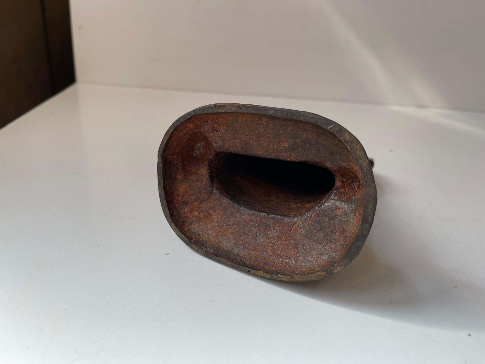 Antique Runestone Desk Ornament   Paperweight In Cast Iron, 1894 photo vintage