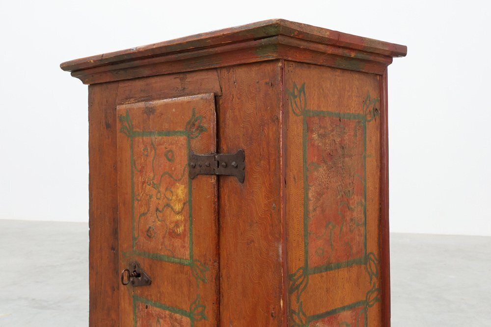 Small Antique 18th Century Oak Cabinet, France photo 3646.0