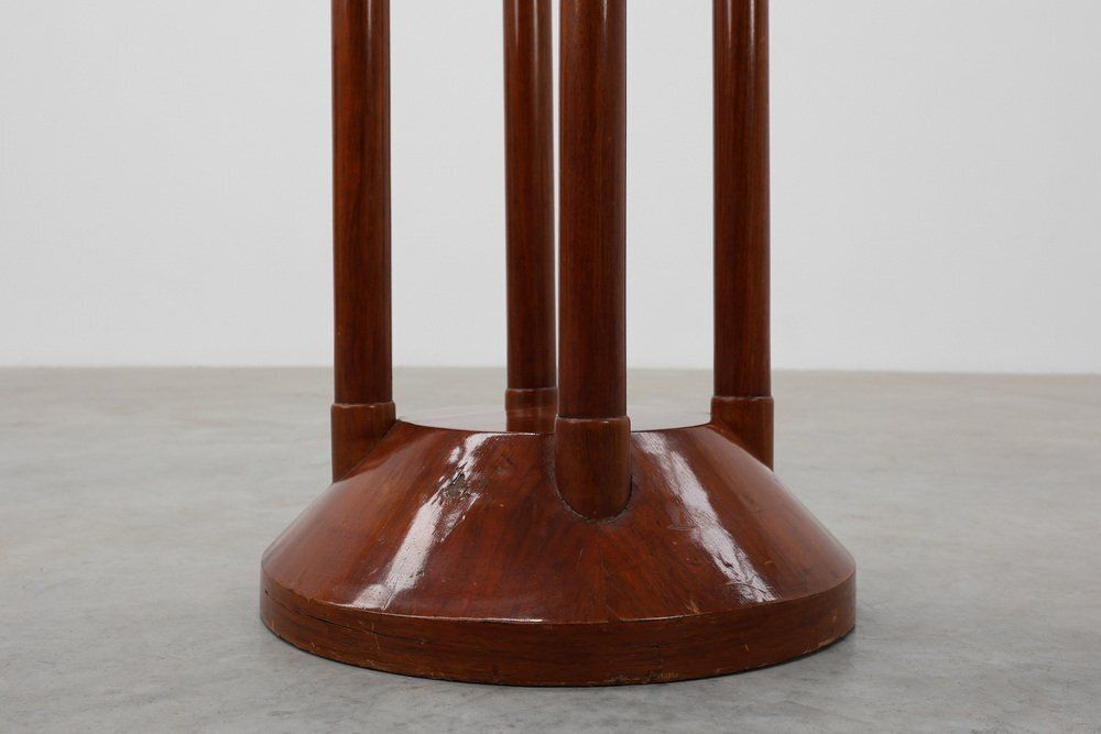 Vienna Secession Pedestal In Wood And Copper, Austria, 1910s photo vintage