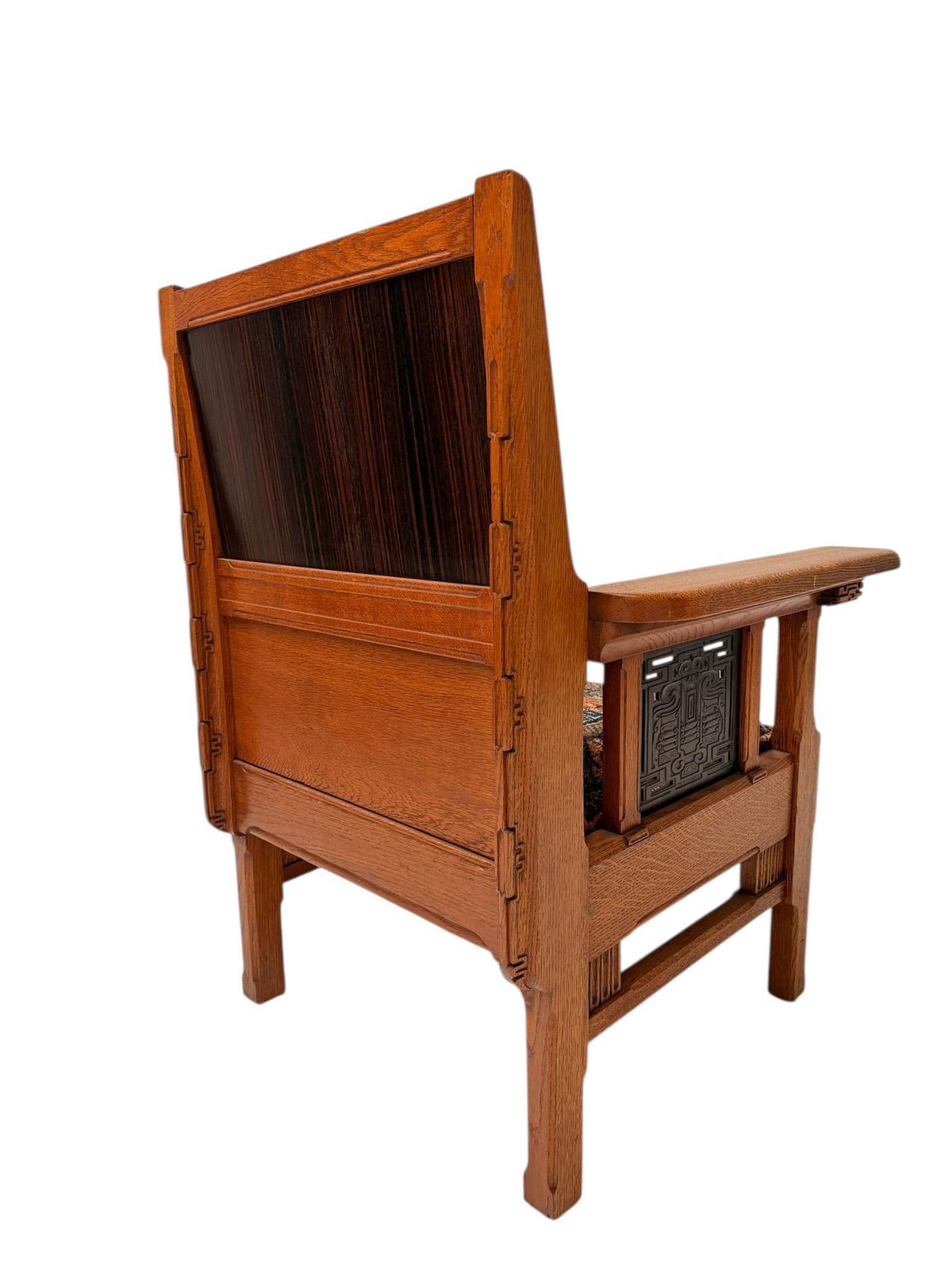 Arts & Crafts Art Nouveau Armchair By Carel Adolph Lion Cachet, 1900s photo for sale