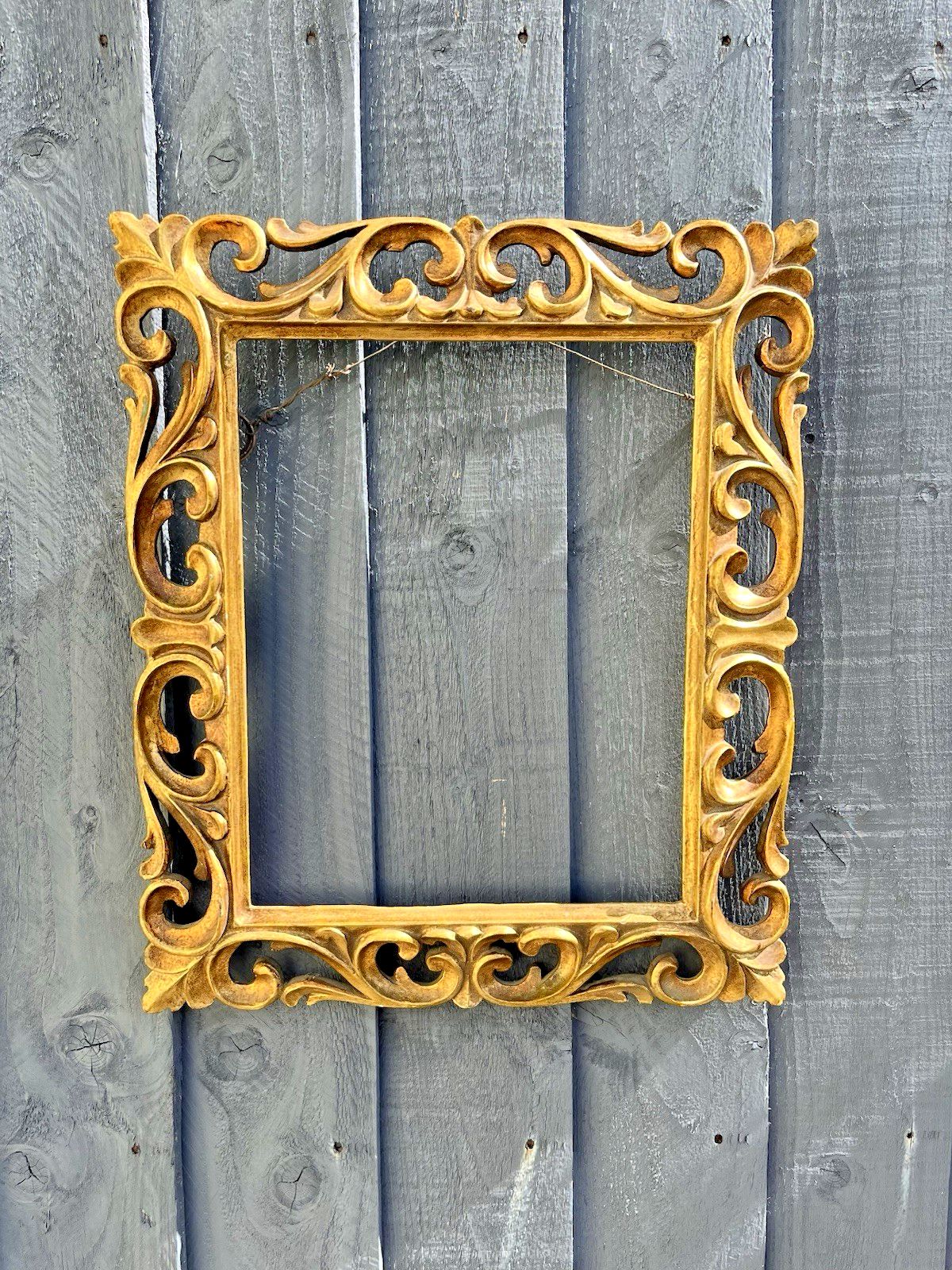 Superb Italian Ornate Giltwood Rococo Frame For Antique Picture Painting Mirror photo for sale