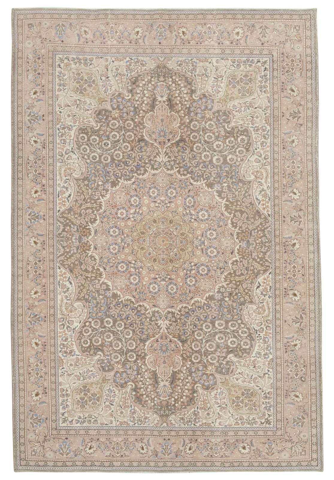 Tapis Kayseri d'époque, patiné, pièce unique, Turquie