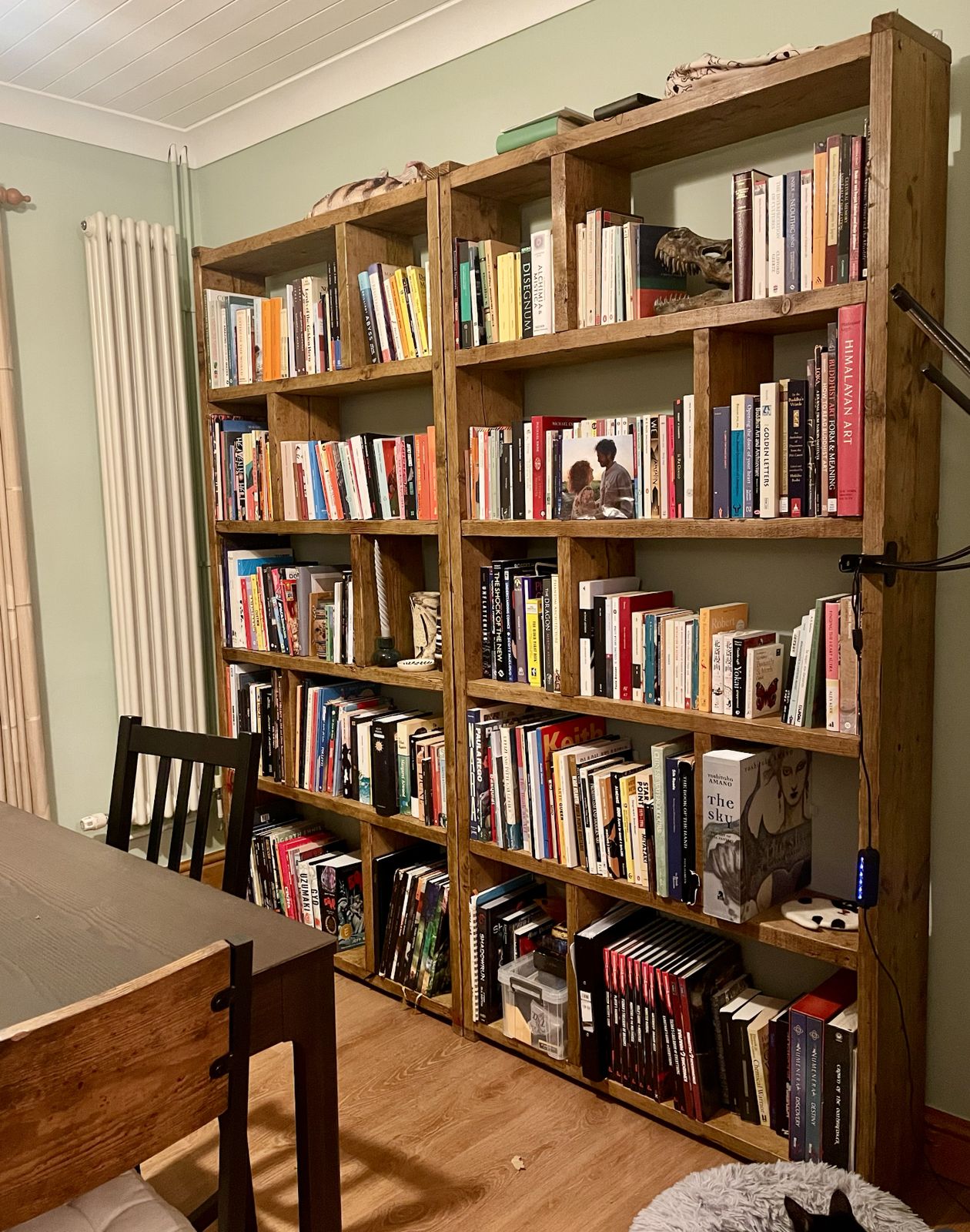 Made To Measure Reclaimed Wood Bookcases & Tall Units Solid Heavy Duty Worn Old Character Painted