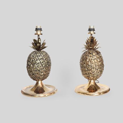 Lampes de table ananas Hans Turnwald pour FreddoTherm