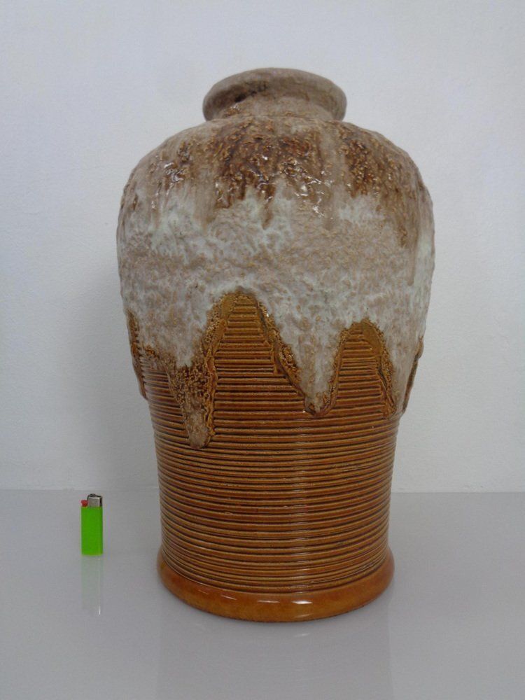 Large Lava Ceramic Model 650/45 Vase From Dümler & Breiden, Germany, 1970s photo vinterior
