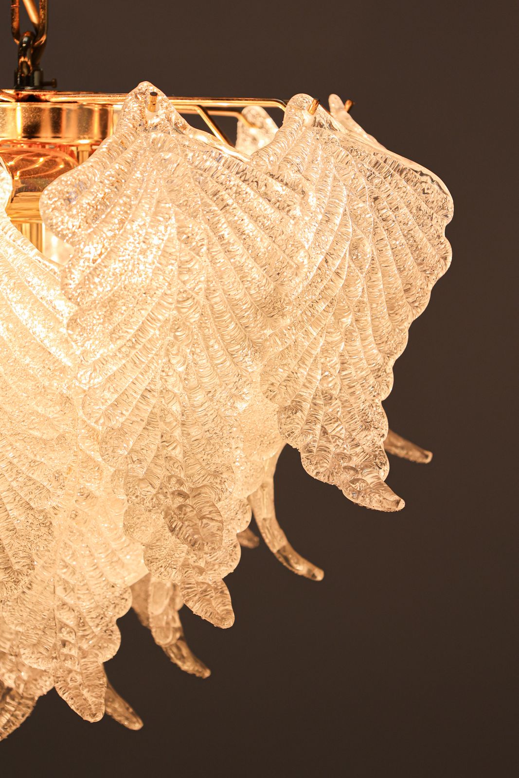 photo vinterior Av Mazzega Chandelier, 1970s.