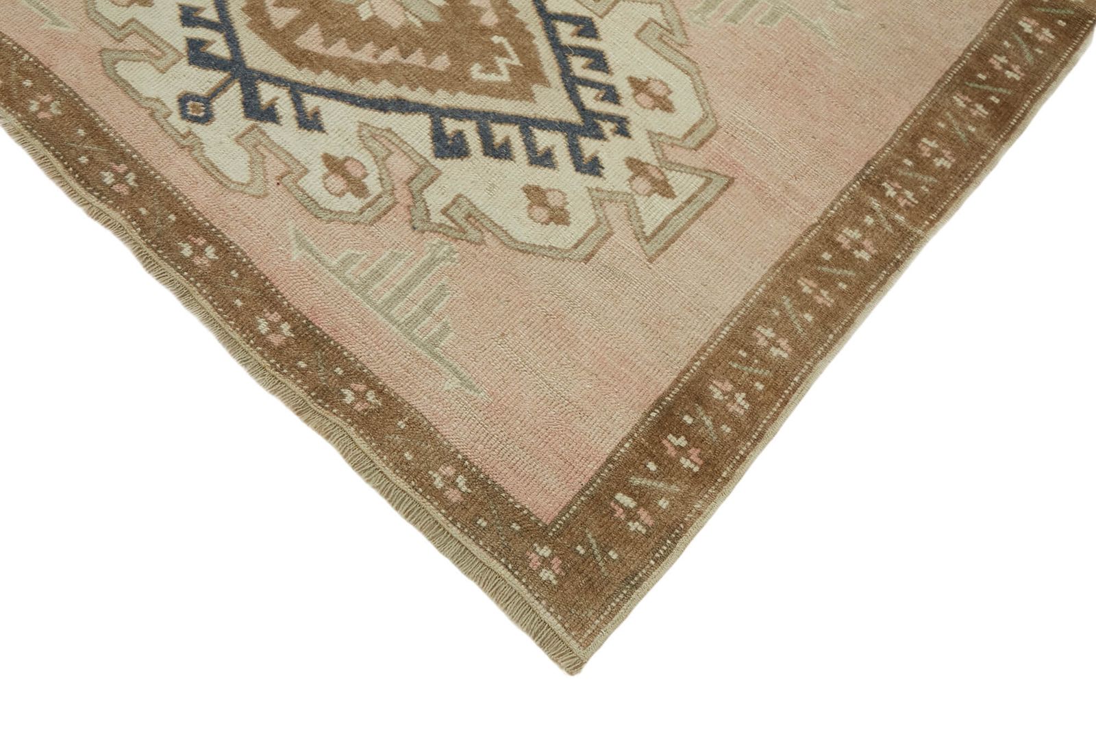 Handmade Vintage Beige Anatolian Rug 124 Cm X 188 Cm photo Textiles