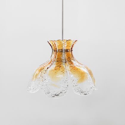 Flower Pendant Lamp van Carlo Nason voor Mazzega