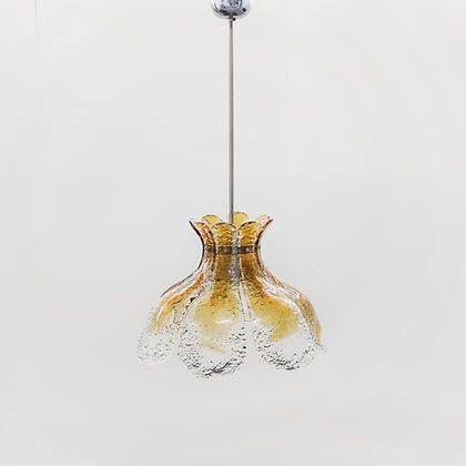 Flower Pendant Lamp van Carlo Nason voor Mazzega photo furniture