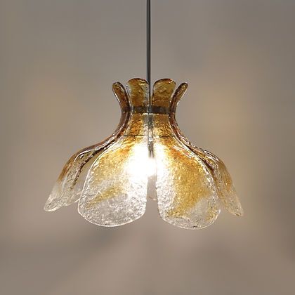 560.0 Flower Pendant Lamp By Carlo Nason For Mazzega photo