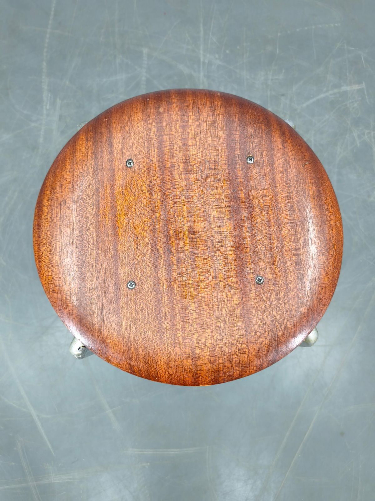 1950s German Industrial Stool With Plywood Seat photo Furniture