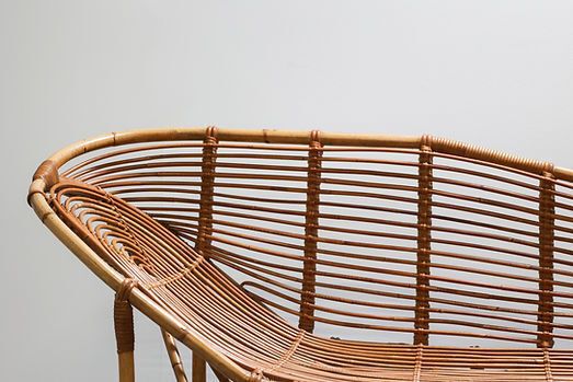 738.0 Vintage Rattan Design Sofa, 1960s photo